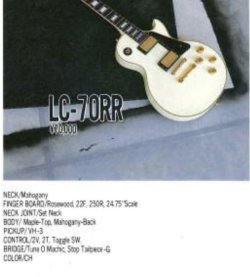 Burny rlc 70 rr fretboard radius | Tokai & Japanese Guitar Forum