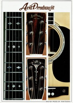 1970s - 1976 Aria Dreadnought Catalog | Tokai & Japanese Guitar Forum