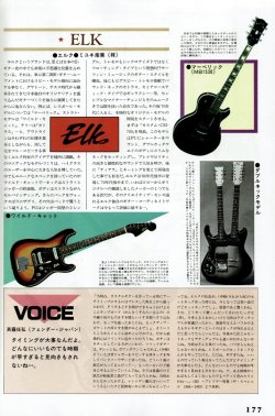 HISTORY OF ELECTRIC GUITARS 1985年発行 希少 ELK Guitars in 